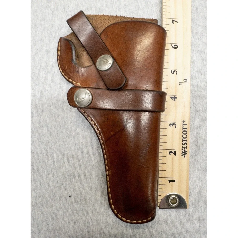 Vtg Hunter 1100G-17‎ Brown Leather Holster Hunting Shooting Sports Tactical